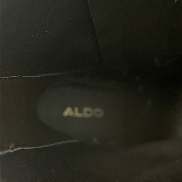 Aldo Dark Burgundy Patent Heeled Boots LIKE NEW - Picture 9 of 9